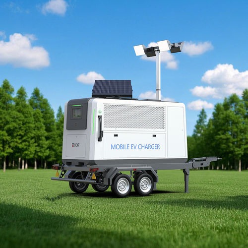 Mobile Light Tower with Energy Storage and Charger Function (PV Version) for Outdoor Activities